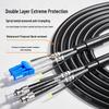 Outdoor Armored Single-Mode Duplex LC-ST Fiber Optic Patch Cable