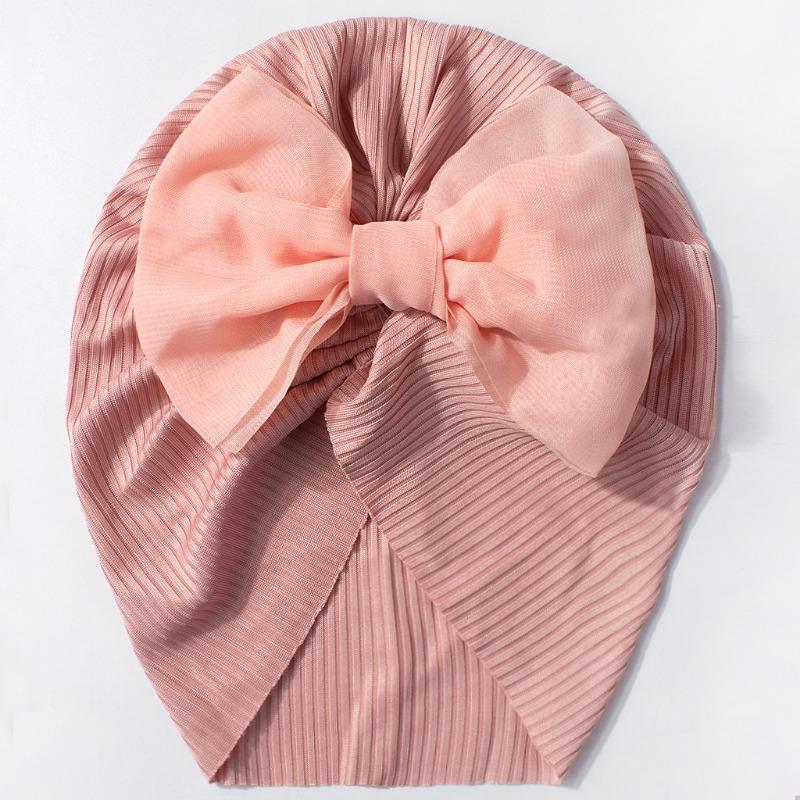 New Children's Hats, Cute Bow Baby Knotted Pullover Hats, Thin Breathable Baby Caps