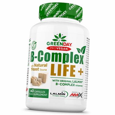 Complex of B Vitamins with Whole Cell Yeast, GreenDay B-Complex Life-Forte+, 60caps (36135018)