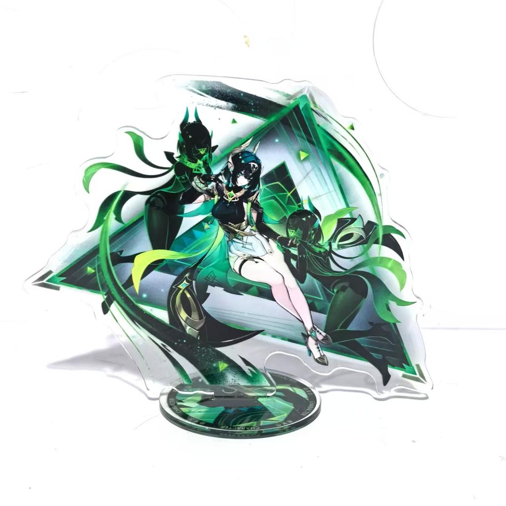 Anime Aktivität Genshin Impact Standmodell Acryl Actionfigur Xilonen Kinich Mualani Kreatives Spielzeug Geschenk toll für den täglichen Gebrauch
