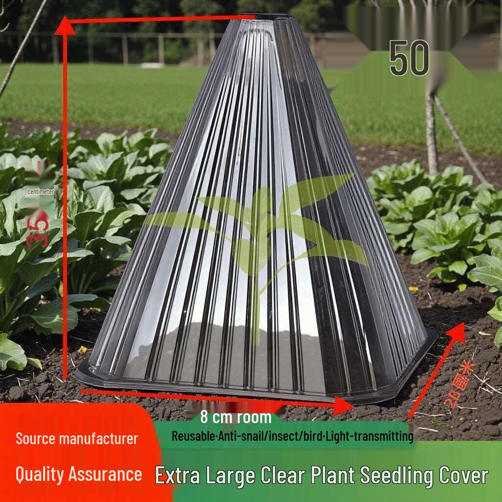 Durable Seedling Protection Cover: Windproof, Frostproof, Insect & Bird Barrier for Vegetables, Reusable Greenhouse Shield