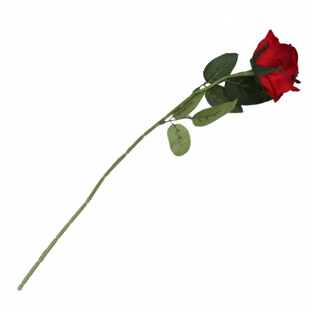 Realistic Single Rose Artificial Flower for Living Room and Event Arrangement
