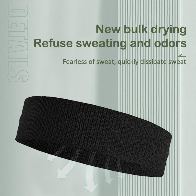 Non-Slip Elastic Sport Headbands Running Sweat-Absorbing Yoga Spa Wash Face Hairband For Women Men Sports Headwrap Sweatband