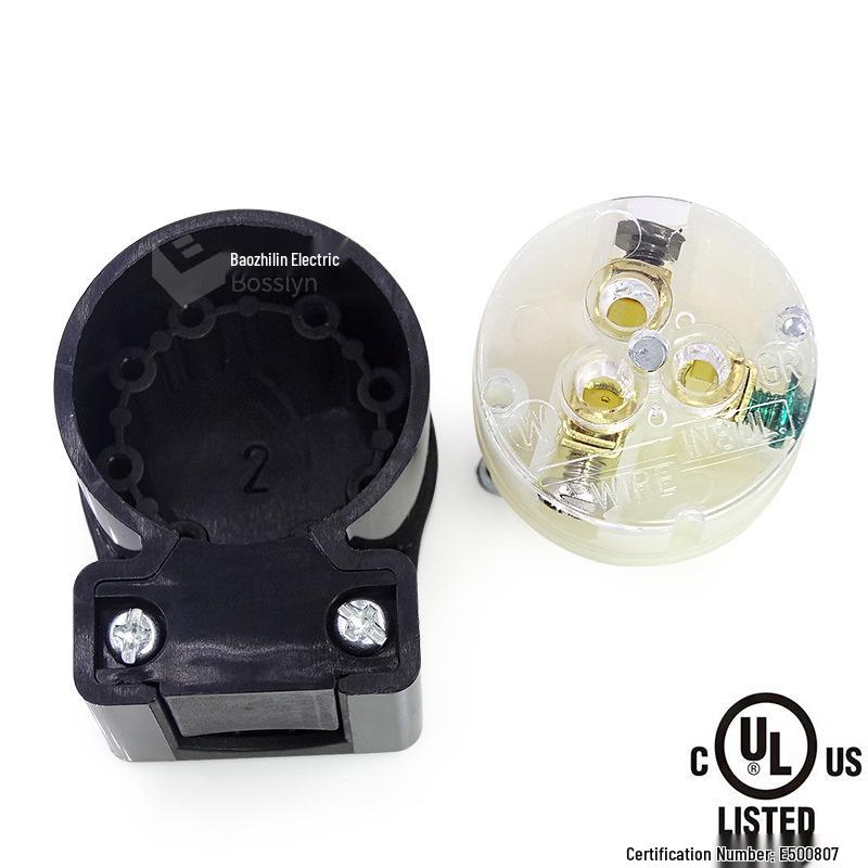 360° Rotatable NEMA 5-15P Angled US Standard Power Plug