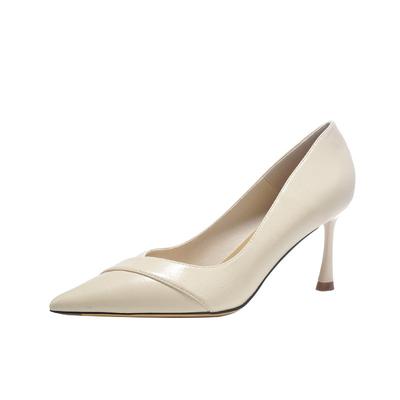 Minimalistischer Stil~ Königliche Schwester High Heels Damenspitze Dünne Absätze Arbeit Professionelle Einzelne Schuhe Enge die Füße nicht ein
