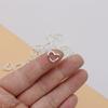 DIY Retro Zinc Alloy Jewelry Accessories Hollow Heart Pendant