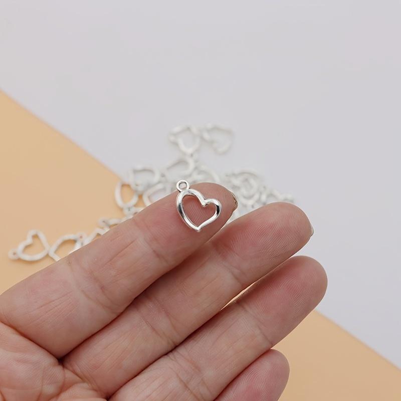 DIY Retro Zinc Alloy Jewelry Accessories Hollow Heart Pendant