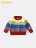 DUUDUU 2025 Baby Boy Knit Pullover: New Autumn/Winter Korean Style Warmer Toddler Sweater