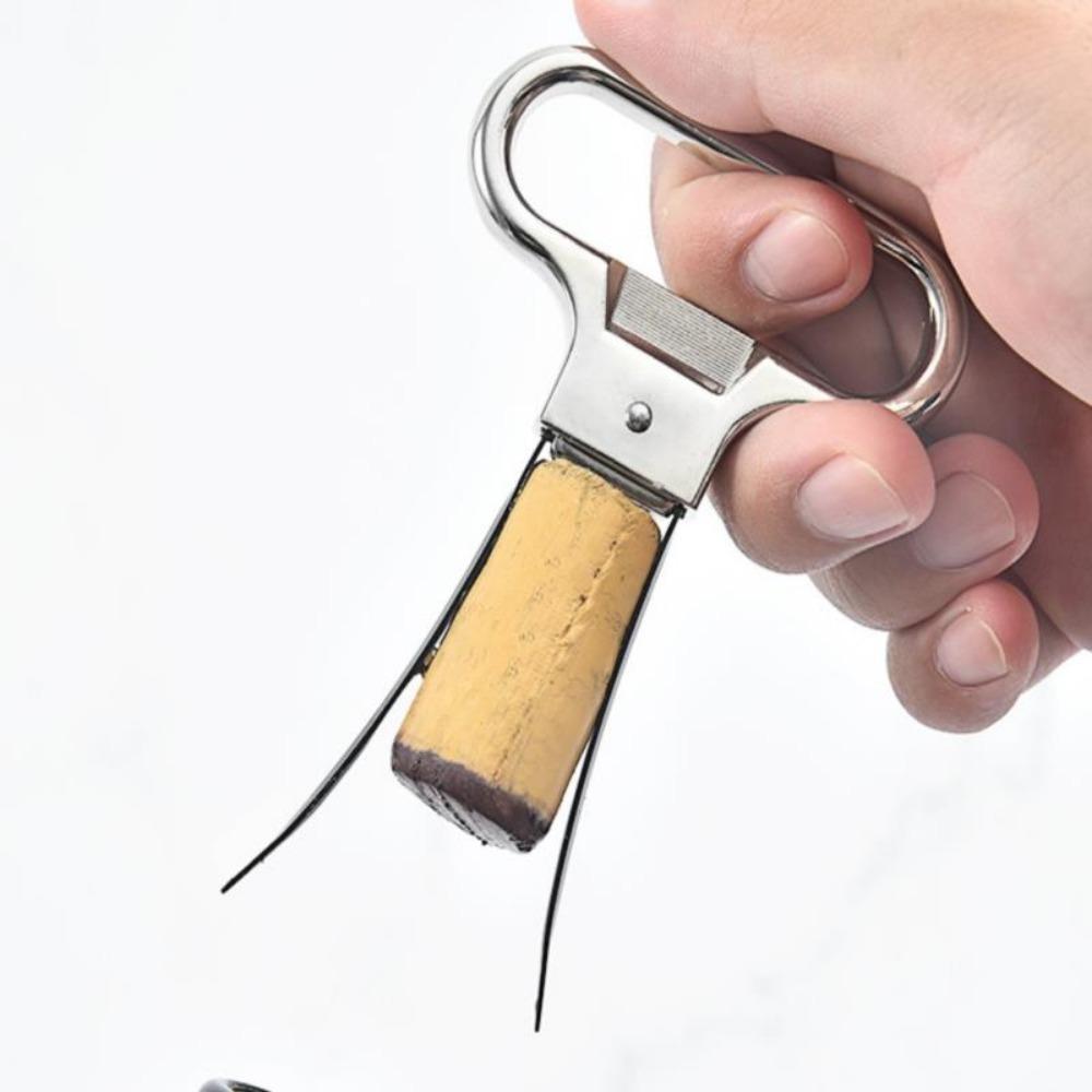 Type Zinc Zinc Alloy Manual with Cover Kitchen Tool Wine Cork Puller Clip Wine Bottle Opener Corkscrew