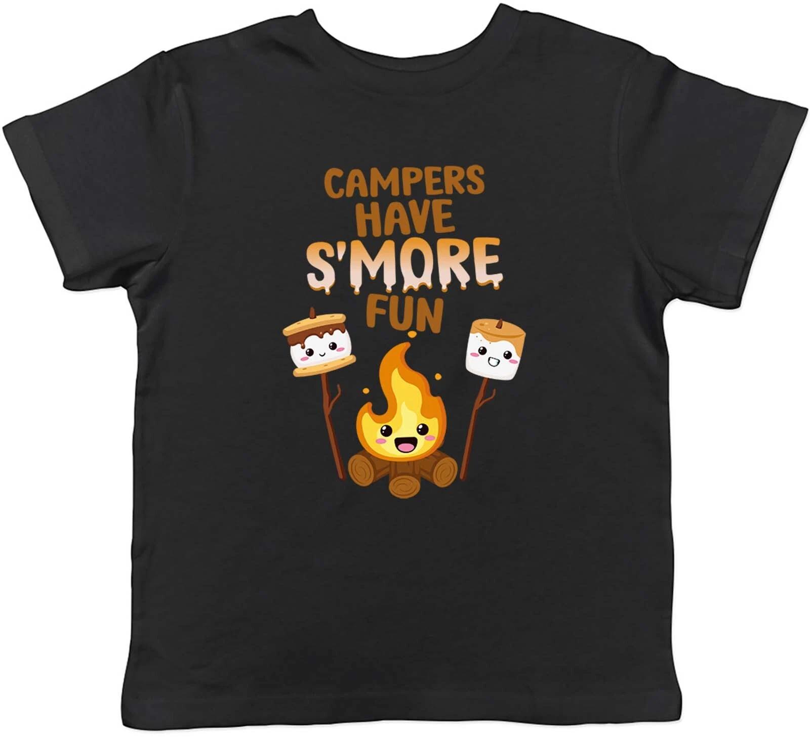 Campers Have S more Fun Camping Childrens Kids T-Shirt Boys Girls Gift 160