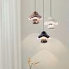 Cream wind children's room small chandelier touch atmosphere Bedroom bedside table simple fashion hanging wire lamps.