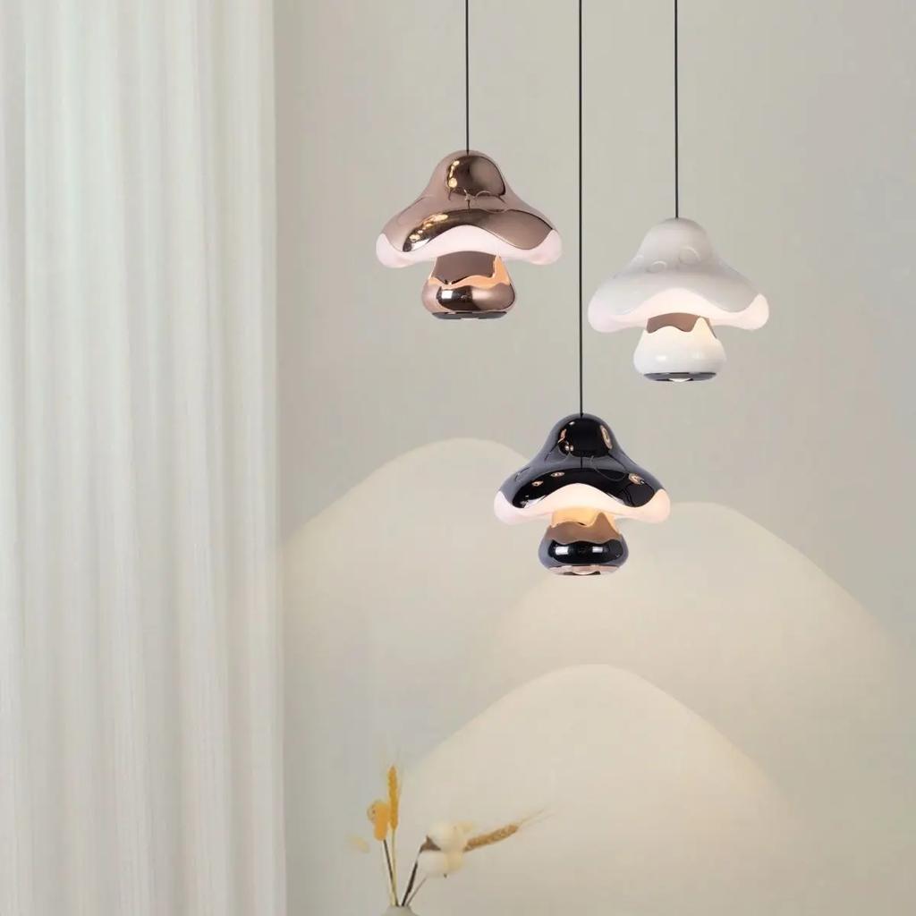 Cream wind children's room small chandelier touch atmosphere Bedroom bedside table simple fashion hanging wire lamps.