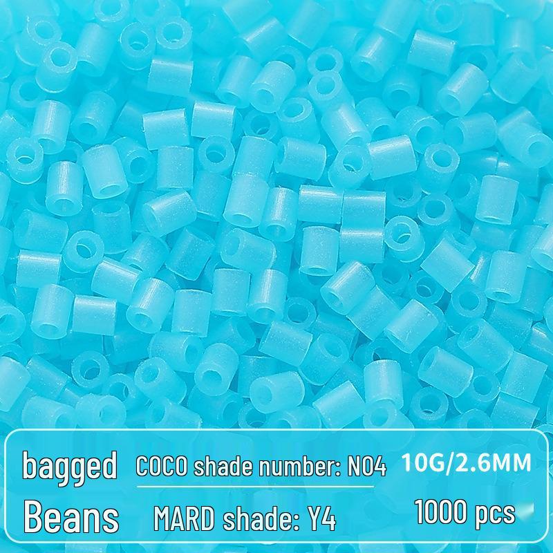 Clear Puzzled Beans Special Color Refill Pack, Black & White, 2.6mm Handmade DIY Fuse Beads Toy Set