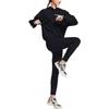 Li Ning Plain Letter Print Drawstring Pullover Hoodie Women Hoodies Black AWDSB02-2