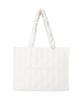 Maison de FLEUR Gathered Handle Ribbon Quilted F Tote 08001147100 Tote, Pink, Bag,