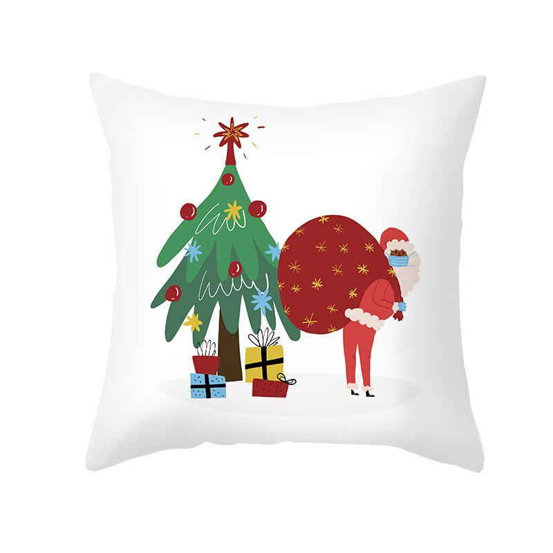 

Транскордонний новий стиль у масці Різдво Сніговик Наволочка Диван Спинка Свято 40x40cm