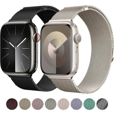Horlogeband Magnetische Lusband Voor Apple watch Band 44mm 40mm 45mm 41mm 42mm 38mm Roestvrij Staal Armband iWatch Series Ultra 9 8 SE 7 6 5