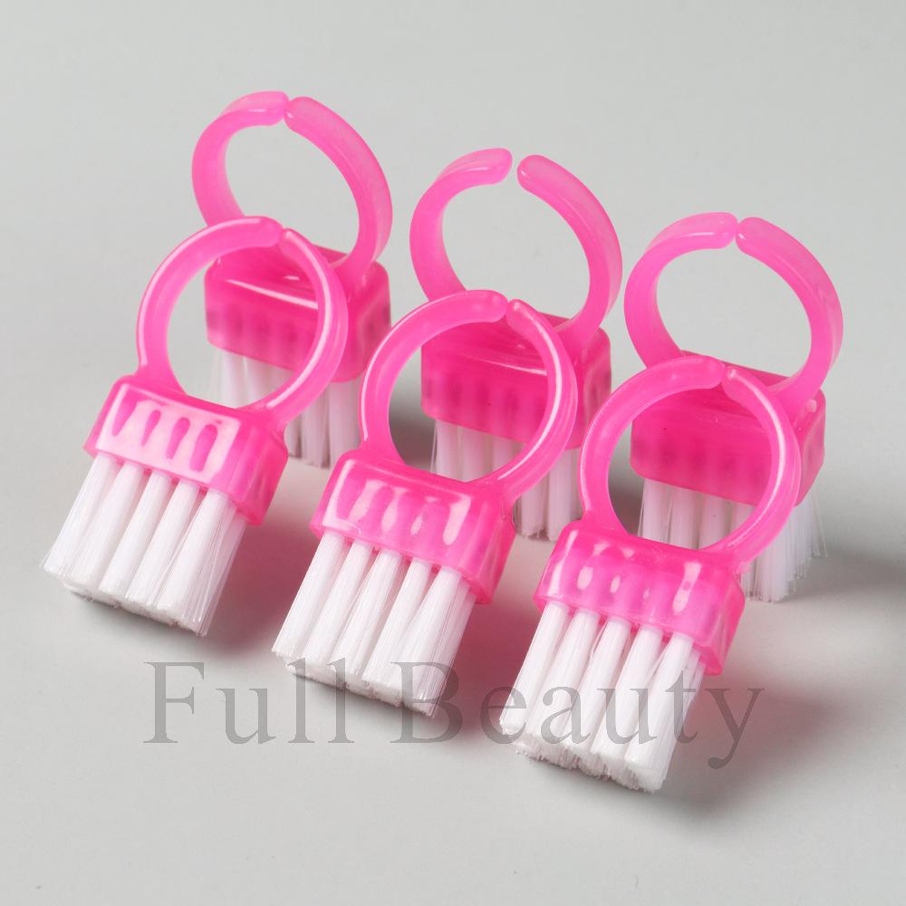Nail Art Tool Portable Mini Croissant Brush Nail Art Multifunctional Translucent Clean Nail Plastic Dust Brush Tool