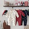 2025 Spring Newborn Long-sleeve Romper - Category A, No Seams, 100-Day Wear