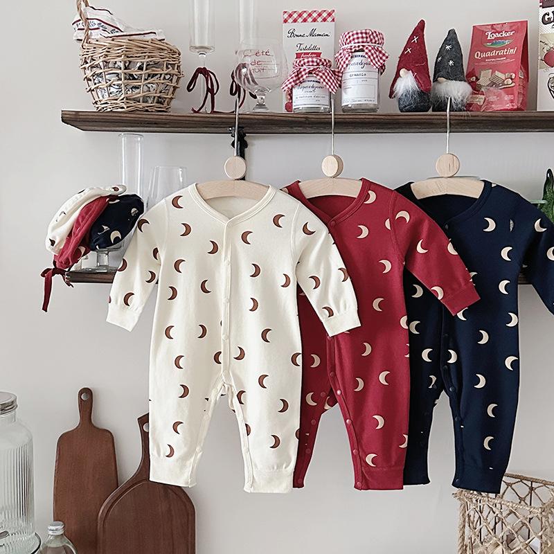 2025 Spring Newborn Long-sleeve Romper - Category A, No Seams, 100-Day Wear