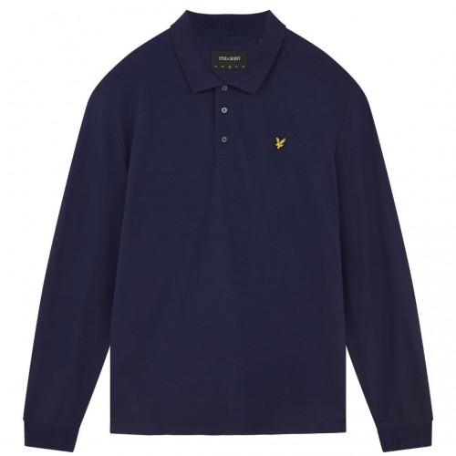 Lyle & Scott Mens Logo Long-Sleeved Polo Shirt