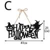 Halloween Dynia Wiszący Znak Straszny Wiedźma Nietoperz Cukierek albo psikus Baner Dekoracja Drzwi Przednich Dekoracje Imprezowe