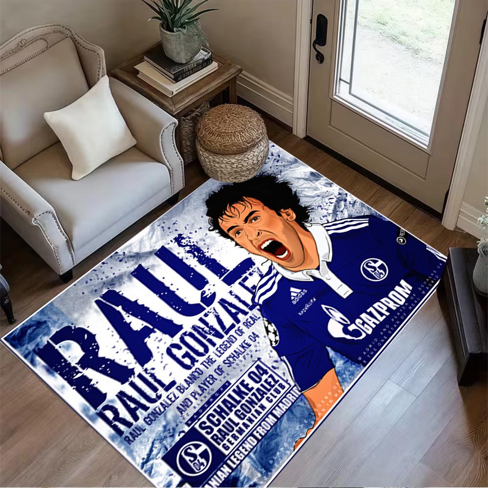 Ronaldo's Dynamic Leap Floor Mat Design for Outdoor Playrooms Foyer Living Rooms Anti-slip Rug Office Home Decor