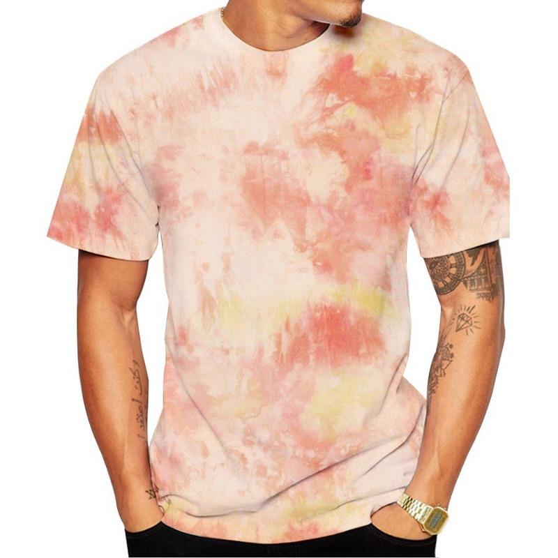 Colorful Tie Dye 3D Print T-shirt Men Woman Fashion Streetwear Short Sleeve T Shirts Oversized Harajuku Kids Tees Tops Clothing