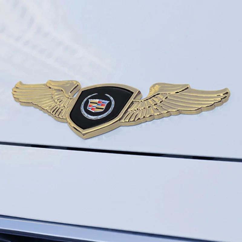 

3D Metal Wings Car Front Bonnet Emblem Hood Badge Sticker for Cadillac ATS BLS CT4 CT6 CTS SLR SRX STS XLR XT4 XT6 XTS Escalade