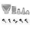 Heat Gun Nozzles Kit 5Pcs/Set Stainless Steel Nozzles Attachments for Hot Air