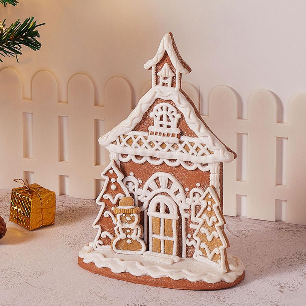 Creative New Christmas Decoration Items, Christmas Snow House Soft ClayChristmas House Decoration Pieces