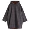 Long sleeve plus size cotton hooded vintage Stripe new in dresses for women casual loose mini spring autumn Winter dress