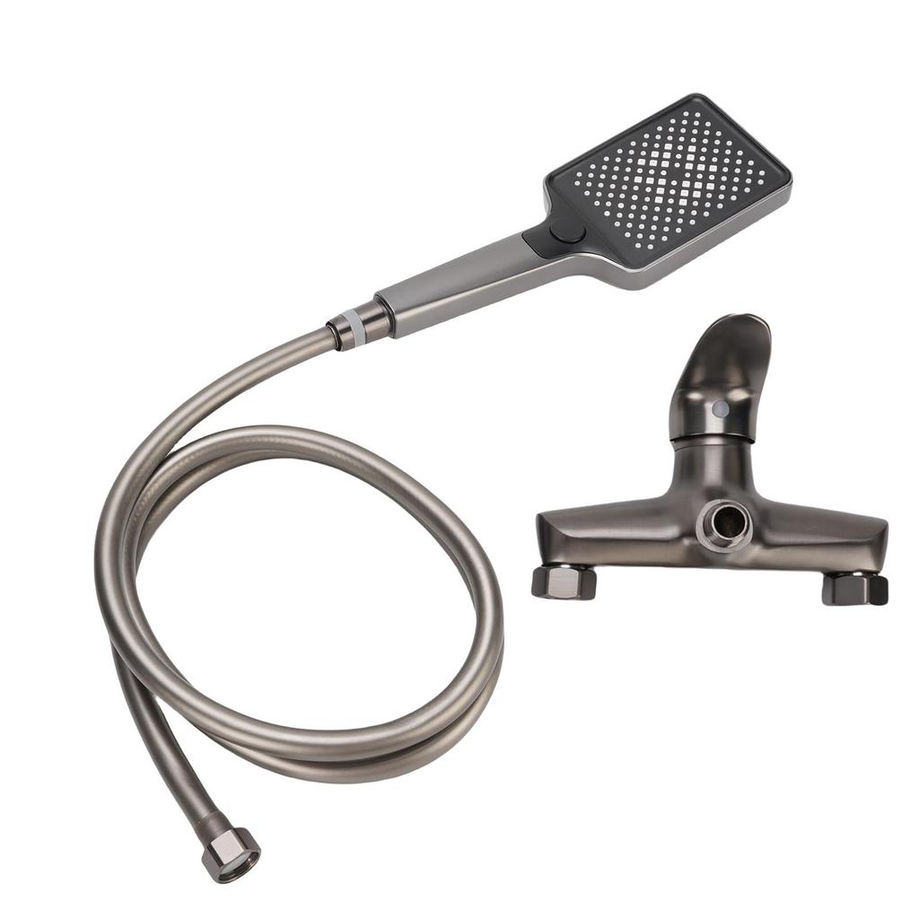 Handheld Shower Head System Kit Copper High Pressure Bathroom Shower Valve Kit with Hose Holder