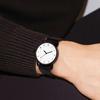 TID Watches Watch No.1 White Dial Black Leather Strap Black Buckle Quartz Inspired by Scandinavian Swedish Design 36mm
