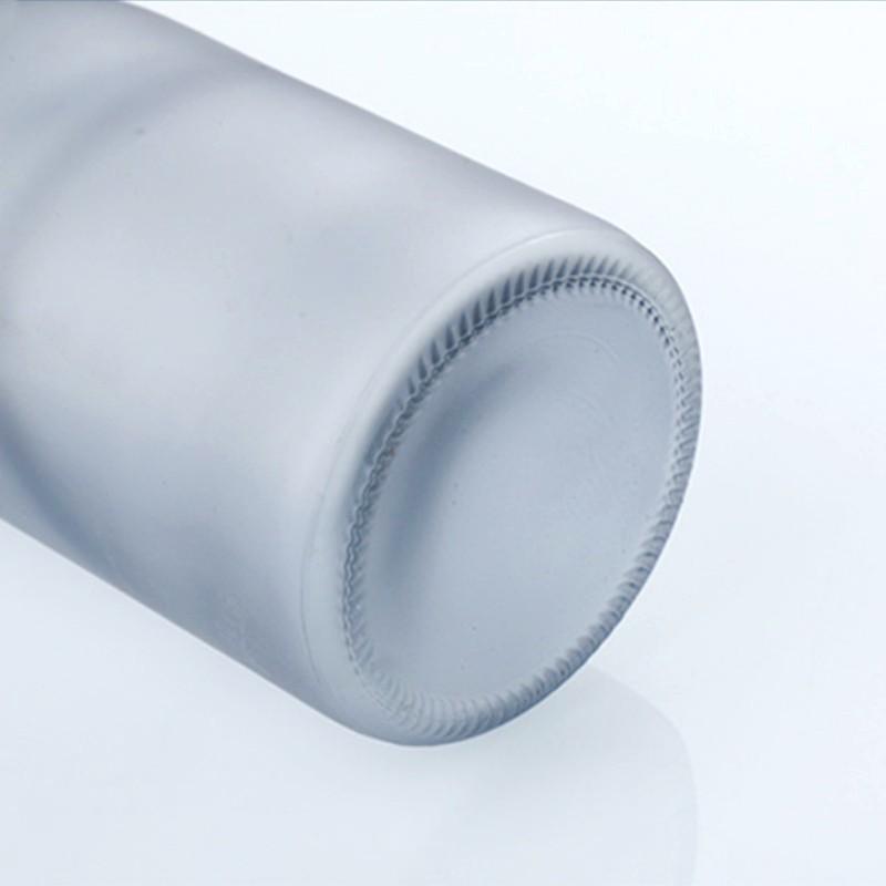 410ml Glass Soap Dispenser Bottle Bathroom Liquid Shampoo Shower Gel Bottle Refillable Storage Container Soap Press Empty Bottle