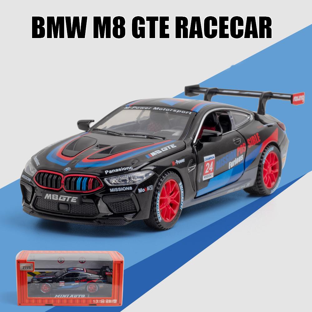 1/32 Scale M8 GET Diecast Car Model Toy, Pull Back Toy Vehicle with Sound and Light for Kids Toddler Boys Girls Gift Collection
