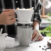 Conical Hand Flushing Single Dripping Filter Cup Funnel Dripper Porcelain Coffee Dripper Reusable Filters Coffee Maker
