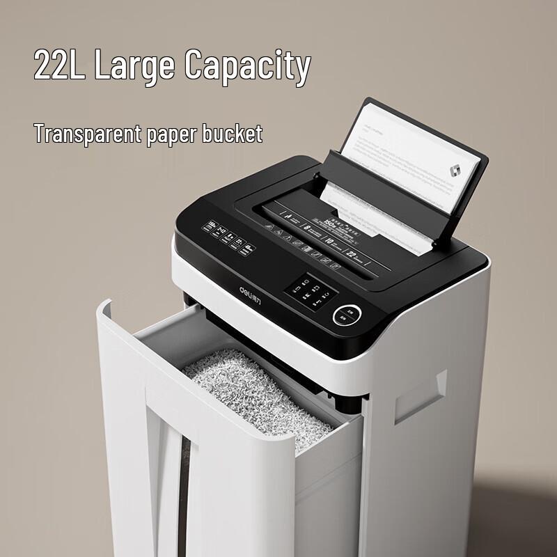 Deli High-Security Automatic Commercial Paper Shredder CN plug (adapter included)