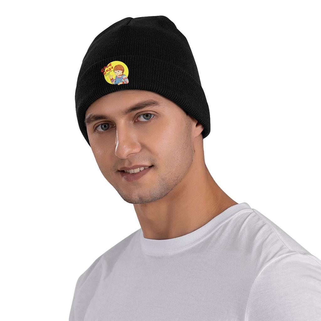 Good Guys Childs Play Chucky Doll Winter Skullies Beanies Hat Warm Autumn Knitted Hats Bonnet Caps for Women Unisex