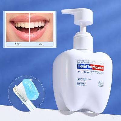 Probiotic Whitening Pumping Toothpaste, Mint Flavor Freshen Breath, Oral Hygiene Clean, With Probiotics for Gum Care, Covering Yellow Teeth