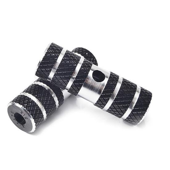 2Pcs Aluminum Alloy Bike Pegs Foot Pedals Backseat Stands Foot Rest Anti-Slip Stunt Pedal for BMX Mountain Road Bicycle Cycling Accessories