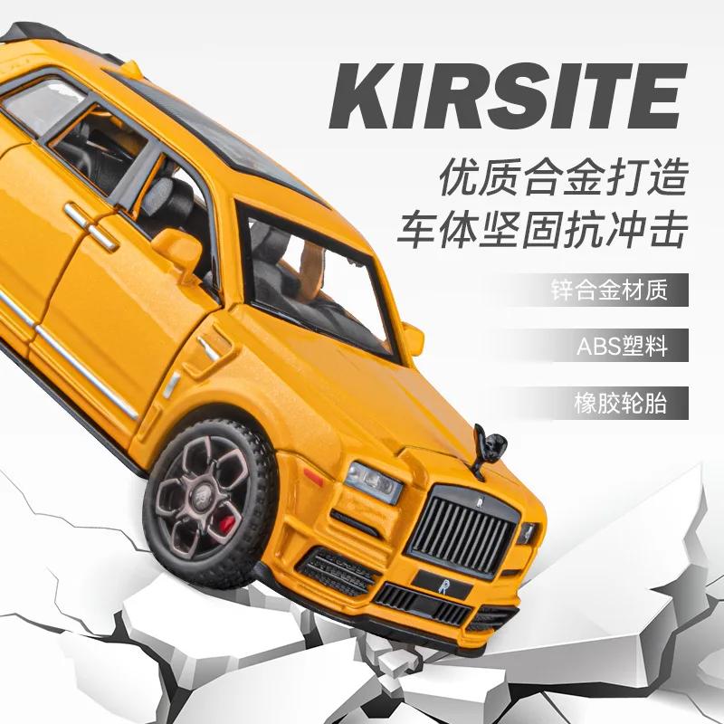 1:36 Rolls Royce Cullinan High Simulation Diecast Metal Alloy Model Car Sound Light Pull Back Collection Kids Toy Gifts A589