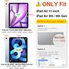 For iPad Air 11 (2025)/(2024) Case Acrylic+PC Matte Tablet Cover with Pencil Holder