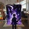 1PC Solo Leveling Print Flannel Blanket, High quality Comfortable for All Seasons, Home Decor, Warmth and Comfort, Perfect for Christmas Gifts170