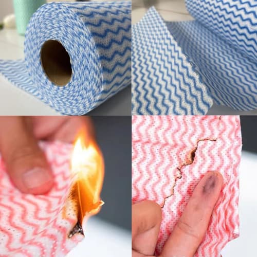 ROSKI Thick Kitchen Paper, 150 Sheets, Highly Absorbent, Quick-Drying, Counter Cloths, Kitchen Towels, Commercial Use, Washable, Disposable, Eco-Frien