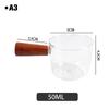 Multi-functional Taste Dish Coffee Mini Milk Cup Hand-draw Sauce Dish With Handle Glass Sauce Vinegar Snack Plate Tableware