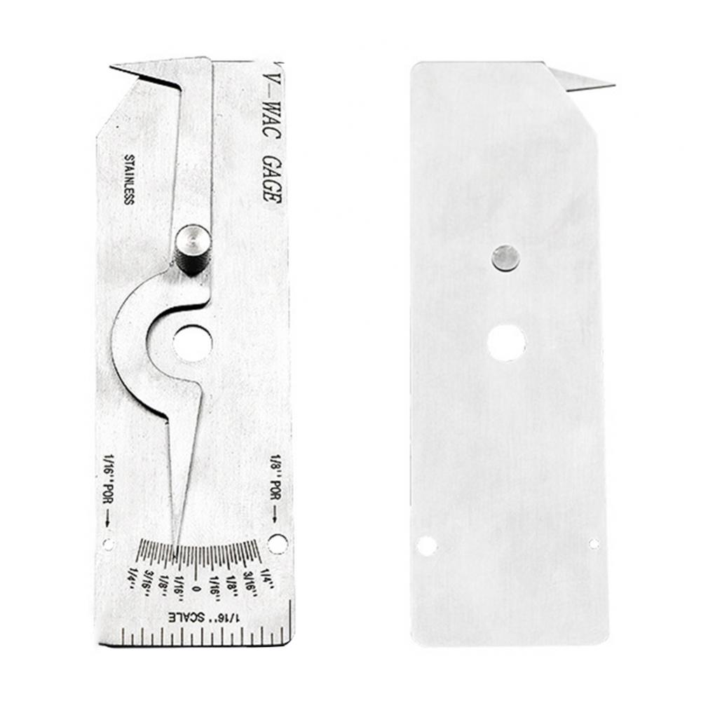 Stainless Steel Ruler V-WAC Metric Size Single Weld Gauge Imperial Ruler Measure Tool