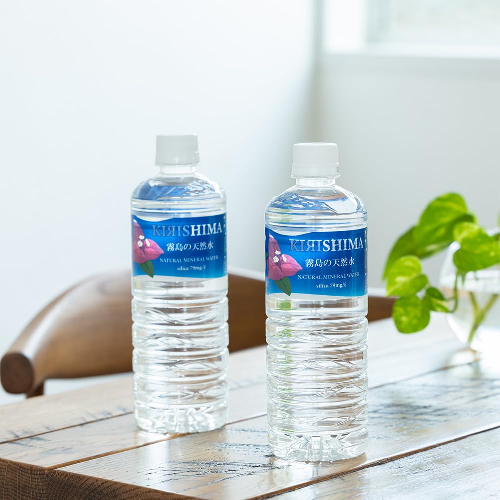 Silica water Kirishima natural water 590ml x 24 bottles natural mineral water from the Kirishima mountains (1 box) Additive-free (24 bottles)