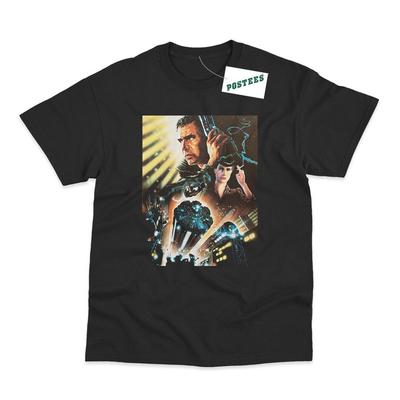 Retro Movie Poster Inspired by Blade Runner Direct To Garment Printed TShirt Unisex T-Shirt