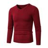 Men S V Neck Knit Sweater Casual Pullover Winter Loose Fit